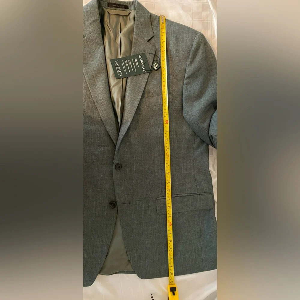 Lauren Ralph Lauren Lexington Sportcoat, Sage Basketweave, Classic Fit, Size 40R